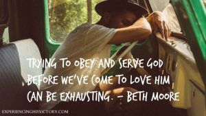 Obeying God Without Love is Exhausting Image
