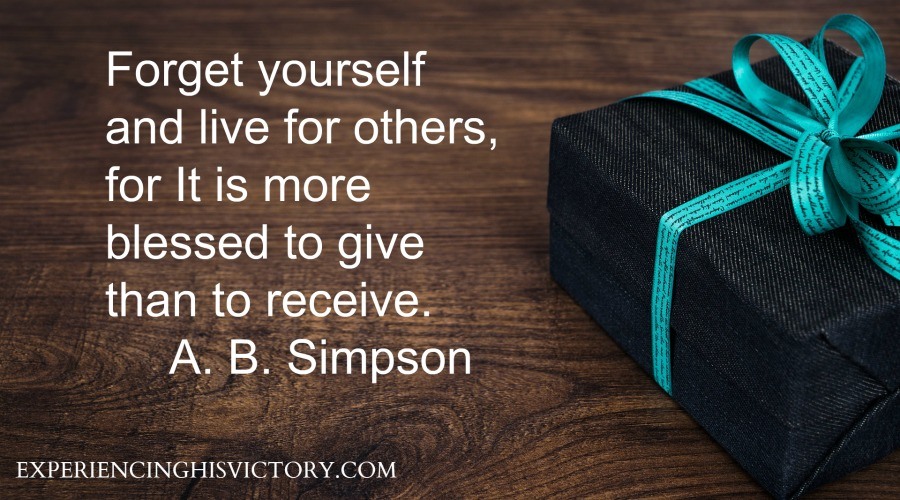 [Image] It is More Blessed to GIve