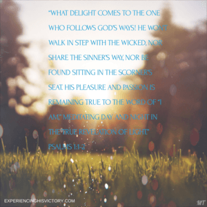 Delight From Following God’s Ways [image]